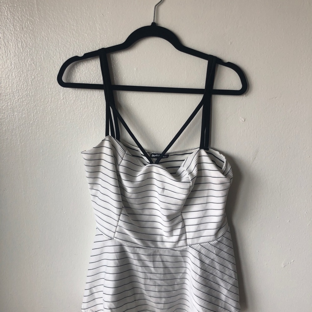 Charlotte Russe cutout peplum top 2X